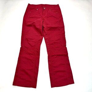 Kuhl Free Range Straight‎ Leg Cargo Utility Pants Women 12 EUC Pockets Stretch